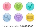 button icon set | Shutterstock .eps vector #164893865
