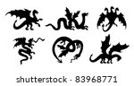dragons | Shutterstock .eps vector #83968771