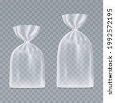 two transparent plastic bags... | Shutterstock .eps vector #1992572195