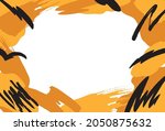 tiger pattern paint frame... | Shutterstock .eps vector #2050875632