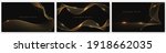 golden wave on black background ... | Shutterstock .eps vector #1918662035
