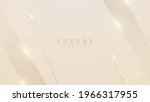 golden lines luxury on cream... | Shutterstock .eps vector #1966317955