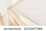 golden lines triangular shape... | Shutterstock .eps vector #2023697588