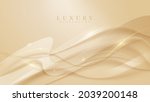 golden curve line luxury... | Shutterstock .eps vector #2039200148