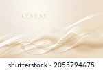 luxury wavy golden line... | Shutterstock .eps vector #2055794675