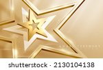 3d golden star shape element... | Shutterstock .eps vector #2130104138