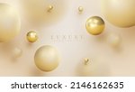 luxury background with 3d... | Shutterstock .eps vector #2146162635