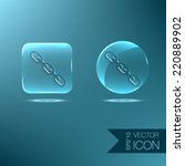links  chain icon | Shutterstock .eps vector #220889902