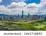 Aerial view of Shenzhen CBD in China