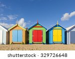 Bathing Boxes In A Beach...