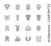 collection of 16 medal outline... | Shutterstock .eps vector #1168184725