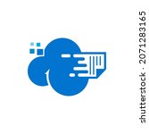 cloud big data logo inspiration | Shutterstock .eps vector #2071283165