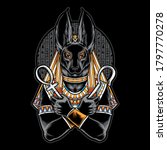 Egyptian Anubis Vector And...
