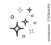 doodle set of vector stars... | Shutterstock .eps vector #1767816305