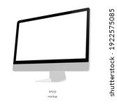 mockup display  screen  monitor ... | Shutterstock .eps vector #1922575085