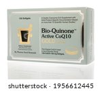 Small photo of Winneconne, WI - 15 April 2021: A package of Bio Quinone active CoQ10 supplement on an isolated background