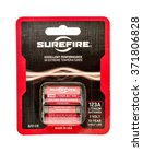 Small photo of Winneconne, WI - 15 Jan 2016: Package of a Surefire lithium batteries in 123A size.
