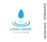 water drop logo template vector ... | Shutterstock .eps vector #1918516922