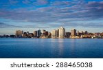 View of downtown Halifax from Dartmouth with the waterfront and the Purdy