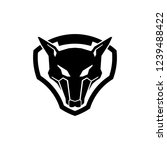 Wolf Shield logo design vector illustration
