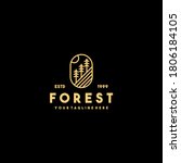 creative forest outline logo... | Shutterstock .eps vector #1806184105