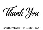 Thank You Lettering Card On...