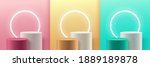 set of abstract vector... | Shutterstock .eps vector #1889189878