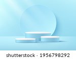 luxury white and blue color... | Shutterstock .eps vector #1956798292