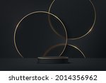 3d abstract studio room with... | Shutterstock .eps vector #2014356962
