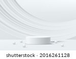 abstract 3d white cylinder... | Shutterstock .eps vector #2016261128
