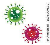 virus sysbol vector design red... | Shutterstock .eps vector #1676009632