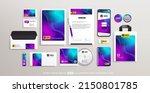 business stationery brand... | Shutterstock .eps vector #2150801785