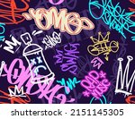 graffiti street art tags  ... | Shutterstock .eps vector #2151145305