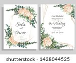 vector template for wedding... | Shutterstock .eps vector #1428044525