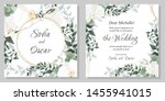 vector floral template for... | Shutterstock .eps vector #1455941015