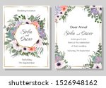 floral vector template for... | Shutterstock .eps vector #1526948162