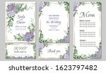 floral invitation card.... | Shutterstock .eps vector #1623797482
