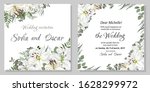 vector template for a wedding... | Shutterstock .eps vector #1628299972