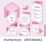 vector floral template for... | Shutterstock .eps vector #1805366662