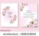 floral template for wedding... | Shutterstock .eps vector #1888318828