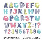 children's alphabet in the... | Shutterstock .eps vector #2084106052