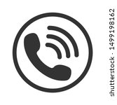 call icon vector. noisy phone... | Shutterstock .eps vector #1499198162