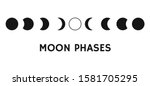 Moon Phases Icon. Lunar Eclipse ...