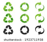 recycling icon. an arrow that... | Shutterstock .eps vector #1923711938