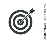 the arrow presses the target... | Shutterstock .eps vector #1434781748