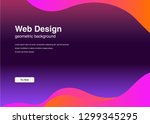 minimal geometric background... | Shutterstock .eps vector #1299345295