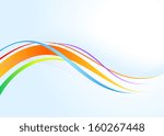abstract rainbow wavy... | Shutterstock .eps vector #160267448