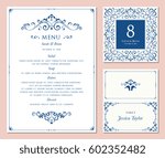ornate classic templates set in ... | Shutterstock .eps vector #602352482