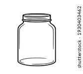 Clear Glass Jar With Lid.vector ...