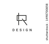 letter r logo design vector... | Shutterstock .eps vector #1498700858
